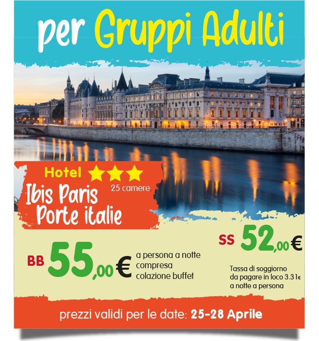 Disponibilit posti Parigi adulti